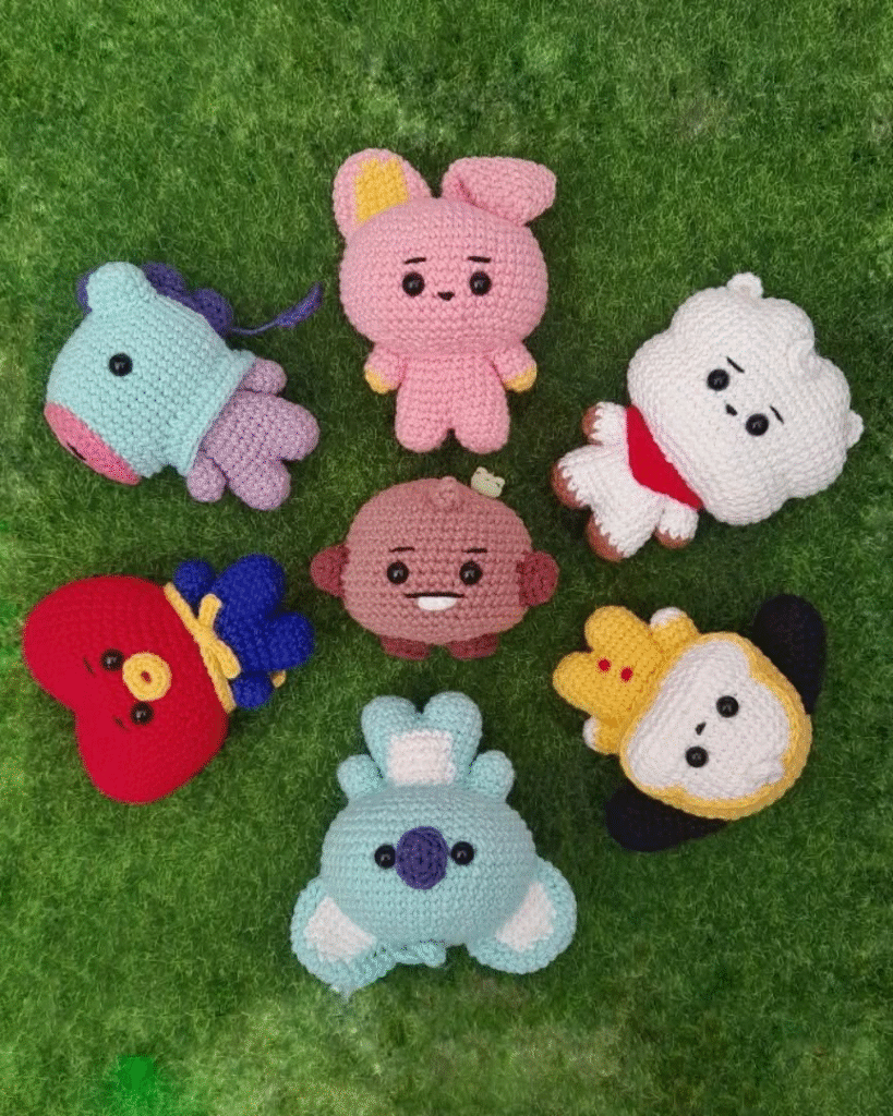 Esses amigurumis kawaii são perfeitos demais