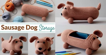 Receita de Amigurumi Cachorro Porta Treco