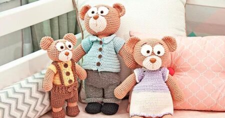 Amigurumi Ursinho de Pelúcia com Roupinha: Receita Completa, Fofa e Perfeita para Presentear