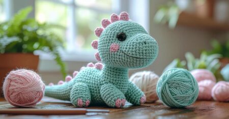 Aprenda Como Fazer Amigurumi de Dinossauro: Receita Completa e Passo a Passo Detalhado