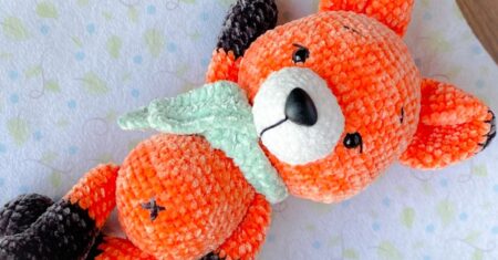 Aprenda a Fazer um Amigurumi de Pelúcia Raposa Sonhadora Passo a Passo