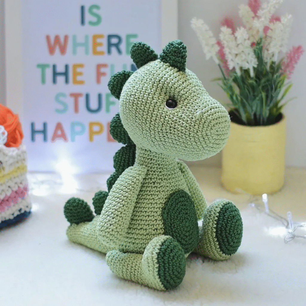 Aprenda Como Fazer Amigurumi de Dinossauro