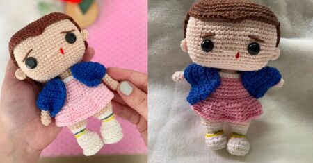 Amigurumi da Eleven de Stranger Things: Aprenda a Fazer a Boneca Passo a Passo com Receita Completa