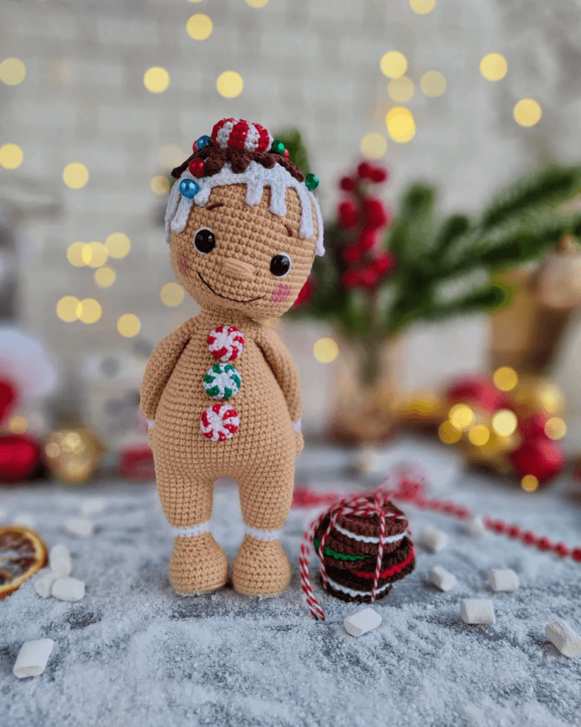 Como Fazer Amigurumi Biscoito de Natal